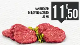 Supermercato Pollio Hamburger di bovino adulto offerta