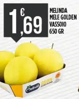 Supermercato Pollio Melinda mele golden vassoio offerta