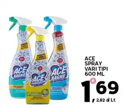 Extra Supermercati Ace spray vari tipi offerta