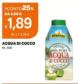Ekom Acqua di cocco Pfanner offerta