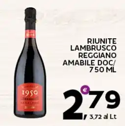 Extra Supermercati Lambrusco Reggiano Amabile Doc offerta