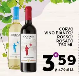 Extra Supermercati Corvo vino bianco/rosso/rosato offerta