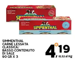 Extra Supermercati Simmenthal carne lessata classica basso contenuto di sale offerta