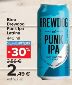 Carrefour Express Birra Brewdog Punk Ipa Lattina offerta