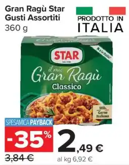Carrefour Express Gran Ragù Star Classico offerta