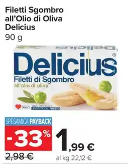 Carrefour Express Filetti di Sgombro Delicius offerta