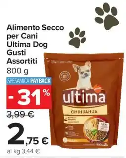 Carrefour Express Alimento Secco per Cani Ultima Dog Gusti Assortiti offerta