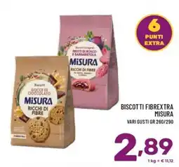 Il Centesimo Biscotti Fibrextra Misura offerta