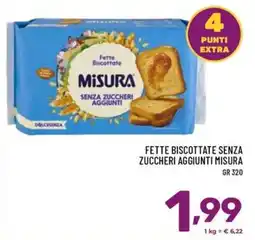 Il Centesimo Fette biscottate senza zuccheri aggiunti Misura offerta