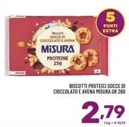Il Centesimo Biscotti proteici gocce di cioccolato e avena Misura offerta