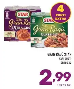 Il Centesimo Gran Ragù Star offerta