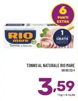Il Centesimo Tonno al Naturale Rio Mare offerta