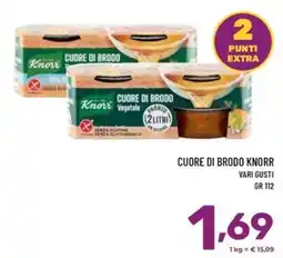 Il Centesimo Cuore di brodo Knorr vegetale offerta