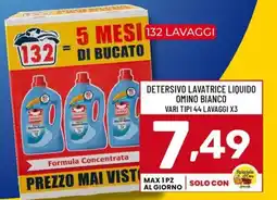 Il Centesimo Detersivo lavatrice liquido Omino Bianco offerta