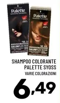 Il Centesimo Shampoo colorante Palette Syoss offerta
