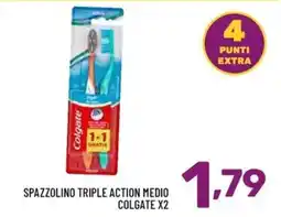 Il Centesimo Spazzolino triple action medio Colgate offerta