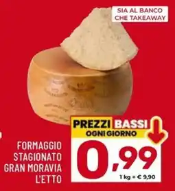 Il Centesimo Formaggio stagionato Gran Moravia offerta