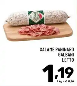 Il Centesimo Salame Paninaro Galbani offerta