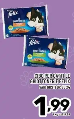 Il Centesimo Cibo per gatti Le Ghiottonerie Felix offerta