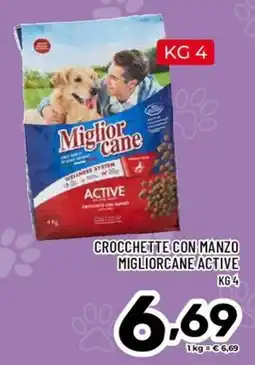 Il Centesimo Crocchette con manzo MigliorCane Active offerta