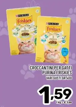 Il Centesimo Crocchettini per gatti Purina Friskies offerta