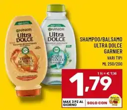 Il Centesimo Shampoo/balsamo ultra dolce Garnier offerta
