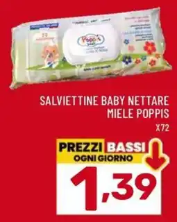 Il Centesimo Salviettine baby nettare miele Poppis offerta