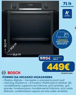 DIMOStore Forno da incasso HQA334EB4 offerta
