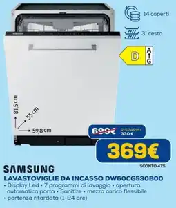 DIMOStore Samsung lavastoviglie da incasso offerta