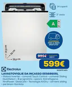 DIMOStore Electrolux Lavastoviglie da incasso EES6860SL offerta