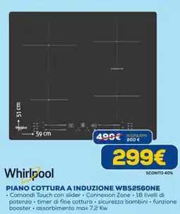 DIMOStore Whirlpool Piano cottura a induzione WBS2560NE offerta