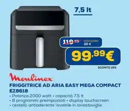 DIMOStore Moulinex friggitrice ad aria easy mega compact offerta