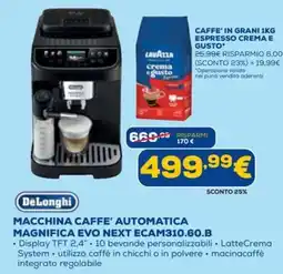 DIMOStore DeLonghi macchina caffè automatica magnifica evo next ecam310.60.b offerta