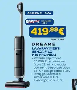 DIMOStore Dreame lavapavimenti senza filo H15 Pro Heat offerta