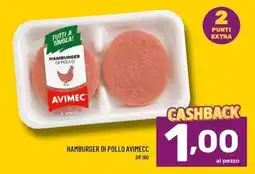 Il Centesimo Hamburger di pollo Avimec offerta