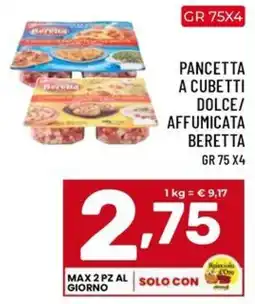 Il Centesimo Pancetta a cubetti dolce/affumicata Beretta offerta
