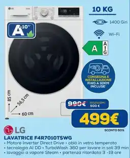 DIMOStore Lavatrice F4R7010TSWG offerta