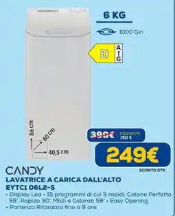 DIMOStore Candy lavatrice a carica dall'alto offerta