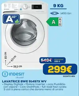 DIMOStore Lavatrice BWE 91497X WV Indesit offerta