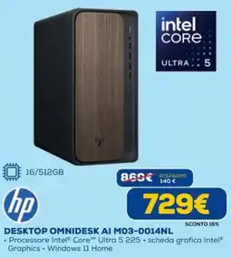DIMOStore hp DESKTOP OMNIDESK AI offerta