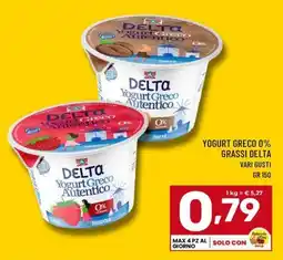 Il Centesimo Yogurt Greco Autentico Delta offerta