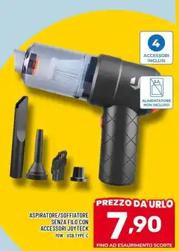 Il Centesimo Aspiratore/soffiatore senza filo con accessori Joyteck offerta