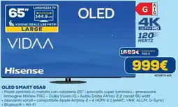DIMOStore OLED SMART 65A8 Hisense offerta