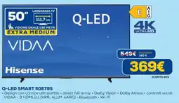 DIMOStore Q-LED SMART 50E79S Hisense offerta