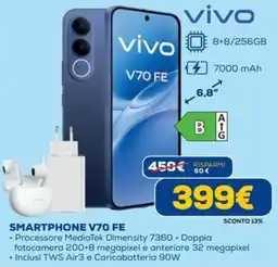 DIMOStore vivo smartphone v70 fe offerta
