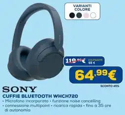 DIMOStore Sony cuffie bluetooth whch720 offerta