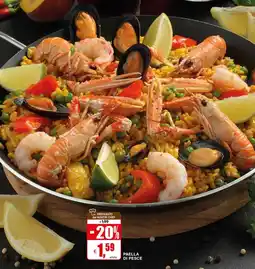 Il Gigante Paella di pesce offerta