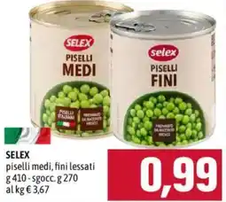 Emisfero Selex piselli medi, fini lessati offerta