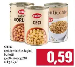 Emisfero Selex ceci, lenticchie, fagioli borlotti offerta