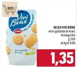 Emisfero Selex Vivi Bene mini gallette di mais biologiche offerta